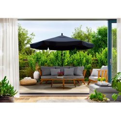 SDH080 Parasol na wysięgniku + Pokrowiec Grafit