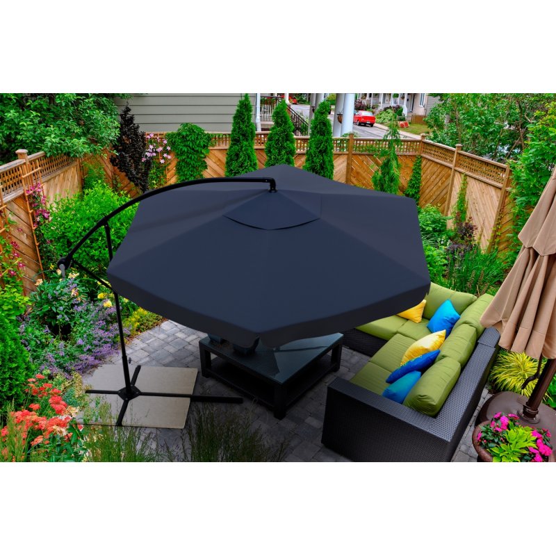 SDH080 Parasol na wysięgniku + Pokrowiec Grafit