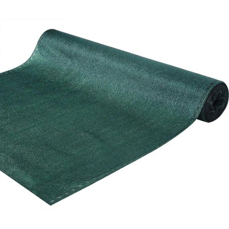 Siatka cieniująca na ogrodzenie masująca 95% 1,5x25m Ciemny Zielony + Opaski