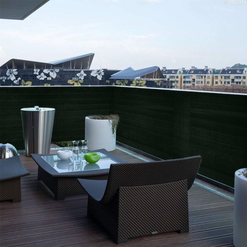 Siatka cieniująca na płot 1,5x25m C. Zielony