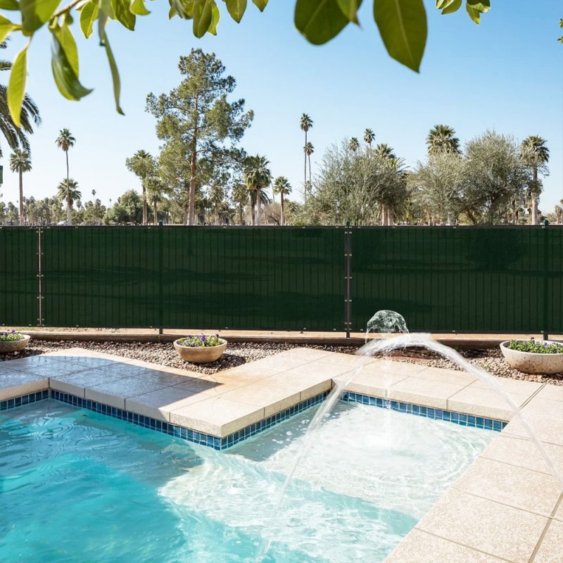 Siatka cieniująca na płot 1,5x25m C. Zielony