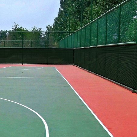 Siatka cieniująca na ogrodzenie masująca 95% 1,5x25m Ciemny Zielony + Opaski