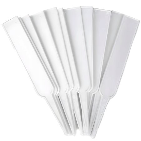 Wbijane etykiety do roślin wąskie Białe 10 sztuk