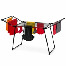 Suszarka na pranie składana + Zawieszki do skarpet Czarna