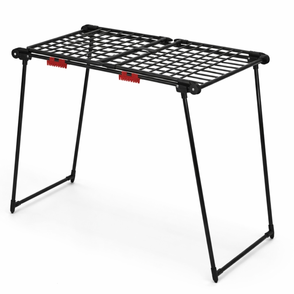 Suszarka na pranie składana + Zawieszki do skarpet Czarna