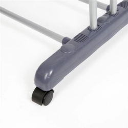 Suszarka na pranie 3-poziomowa na kółkach składana Szara