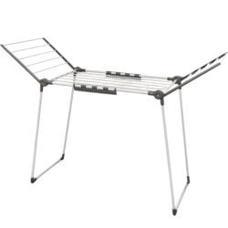 Suszarka na pranie składana + Zawieszki do skarpet Szara