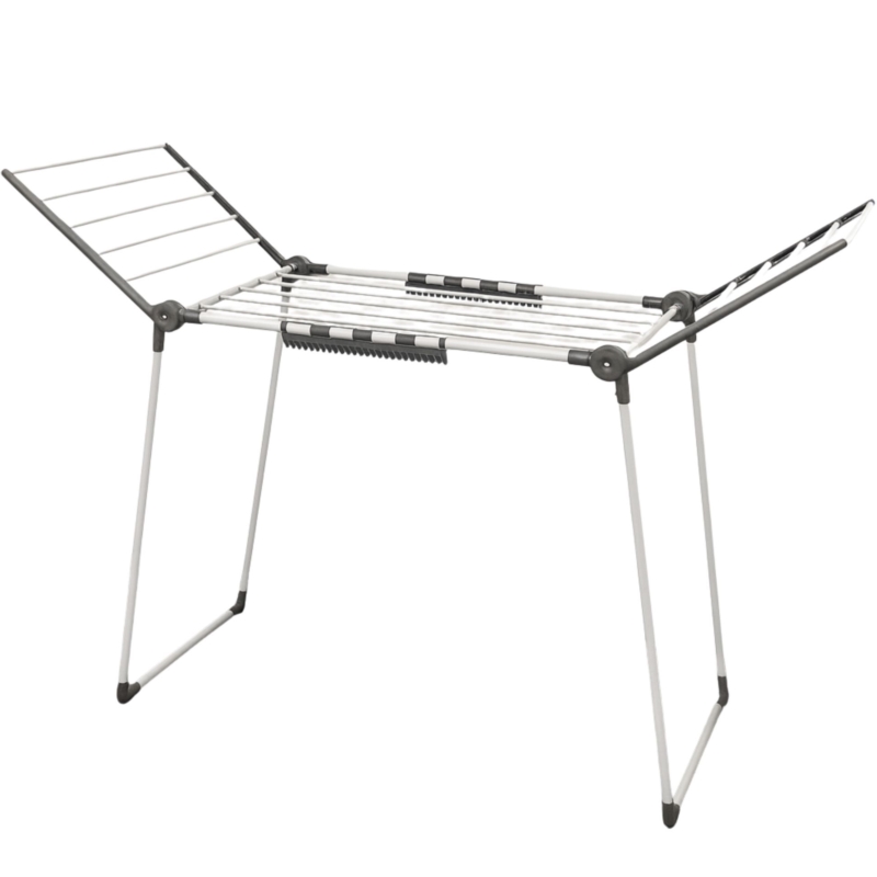 Suszarka na pranie składana + Zawieszki do skarpet Szara