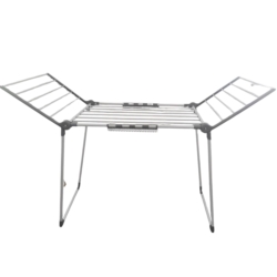 Suszarka na pranie składana + Zawieszki do skarpet Szara