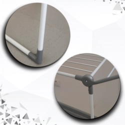 Suszarka na pranie składana + Zawieszki do skarpet Szara