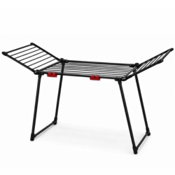 Suszarka na pranie składana + Zawieszki do skarpet Czarna