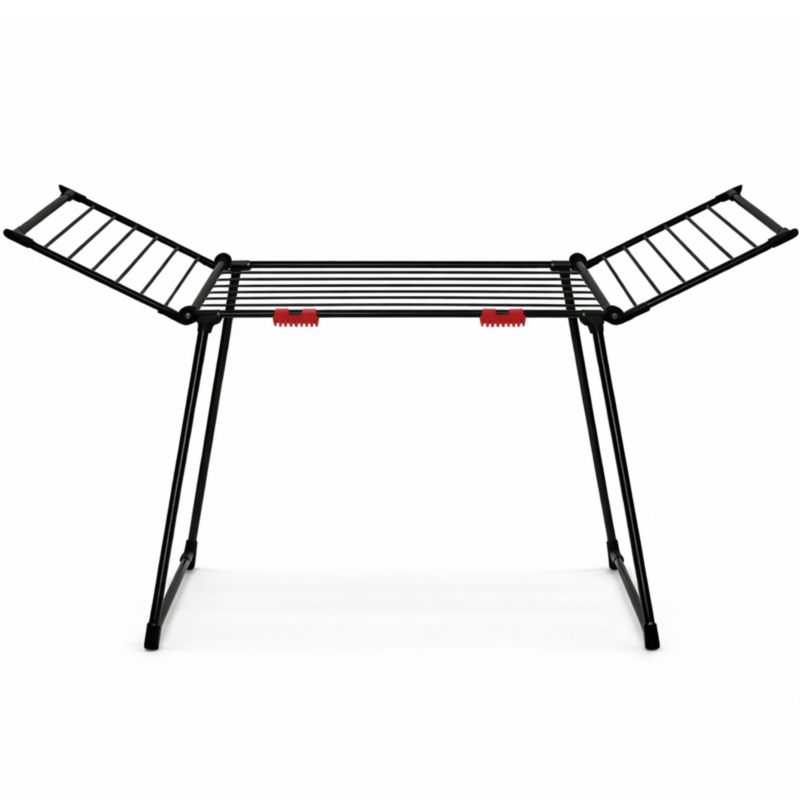 Suszarka na pranie składana + Zawieszki do skarpet Czarna