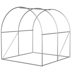 Tunel foliowy ogrodowy szklarnia z metalowym stelażem Biały 2x2x2m