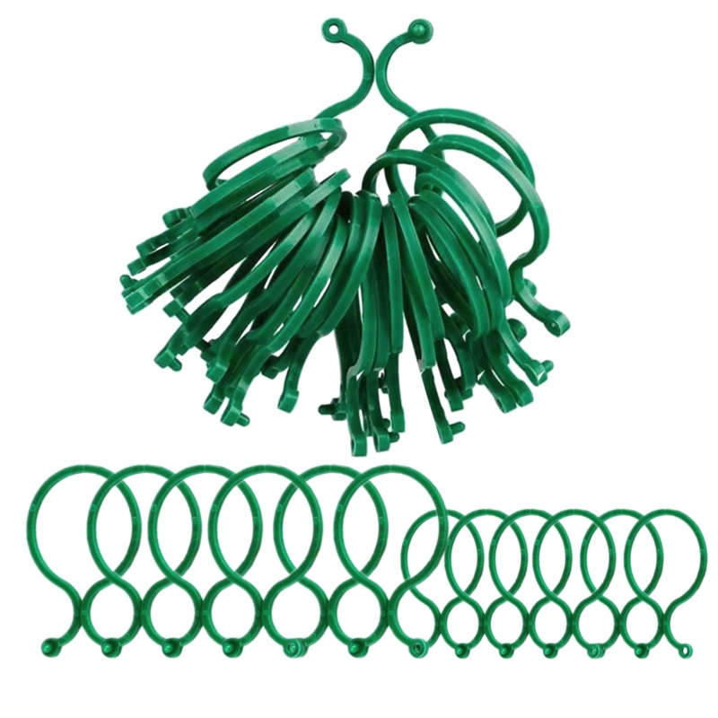 Uchwyty do mocowania roślin 40 sztuk (15 dużych + 25 małych)