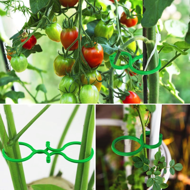 Uchwyty do mocowania roślin 40 sztuk (15 dużych + 25 małych)