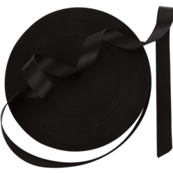 Taśma do mocowania drzew, roślin elastyczna Czarna 15mm / 40m