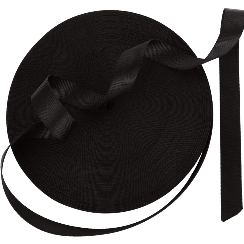 Taśma do mocowania drzew, roślin elastyczna Czarna 15mm / 40m