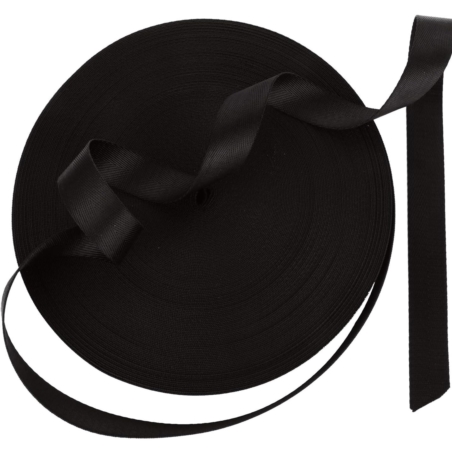 Taśma do mocowania drzew, roślin elastyczna Czarna 30mm / 60m