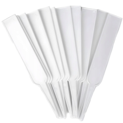 Wbijane etykiety do roślin wąskie Białe 10 sztuk