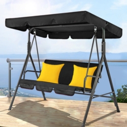 Huśtawka ogrodowa 3-osobowa z daszkiem + 2 Poduszki