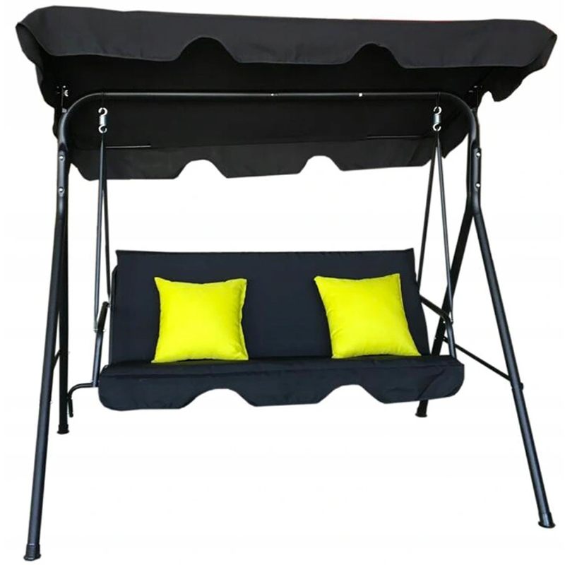 Huśtawka ogrodowa 3-osobowa z daszkiem + 2 Poduszki