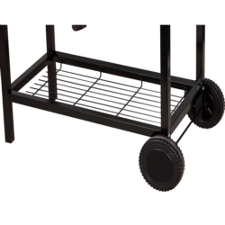 Grill węglowy ogrodowy z kółkami i pokrywą XXL