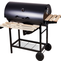 Grill węglowy ogrodowy z kółkami i pokrywą XXL