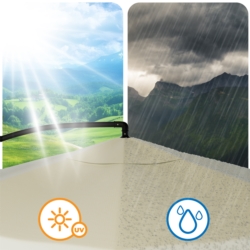 Parasol ogrodowy na wysięgniku składany 350cm Kremowy + Pokrowiec