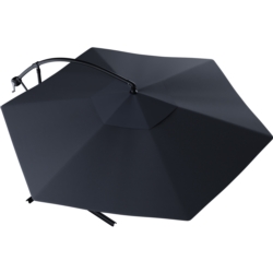 Parasol ogrodowy na wysięgniku składany 300cm Grafitowy + Pokrowiec