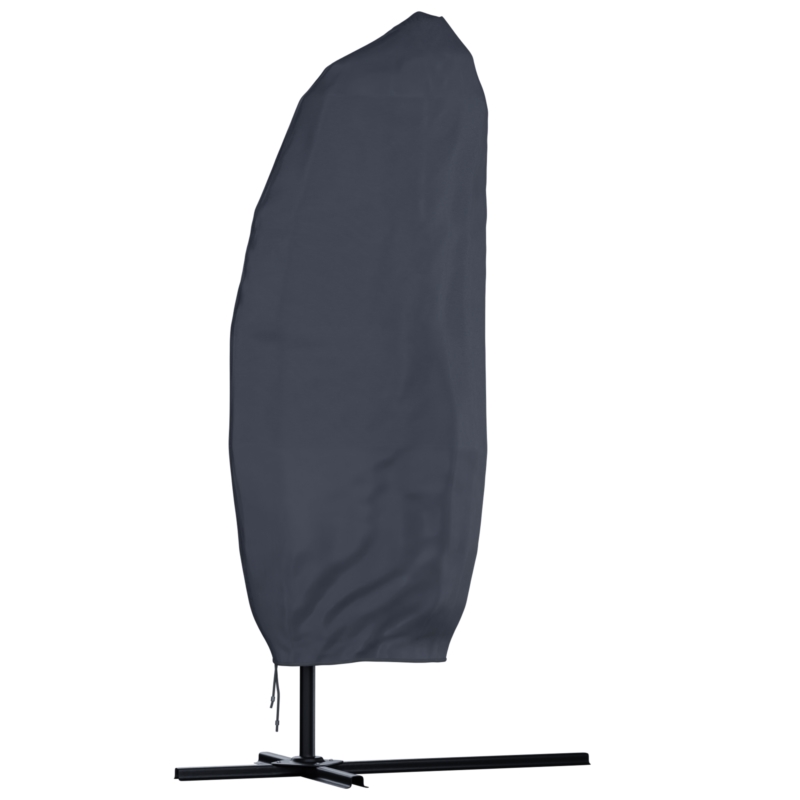 Parasol ogrodowy na wysięgniku składany 300cm Grafitowy + Pokrowiec