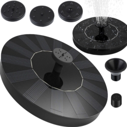 Fontanna solarna ogrodowa pływająca do oczka wodnego + Filtr