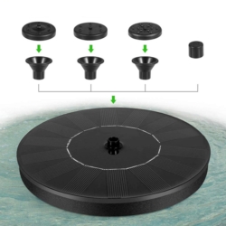 Fontanna solarna ogrodowa pływająca do oczka wodnego + Filtr