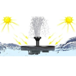 Fontanna solarna ogrodowa pływająca do oczka wodnego + Filtr