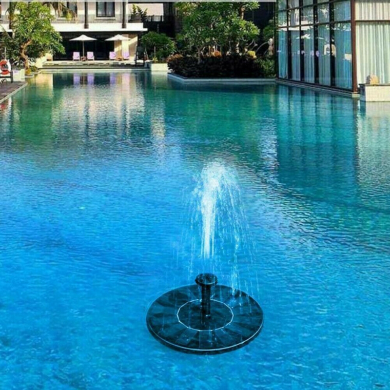 Fontanna solarna ogrodowa pływająca do oczka wodnego + Filtr