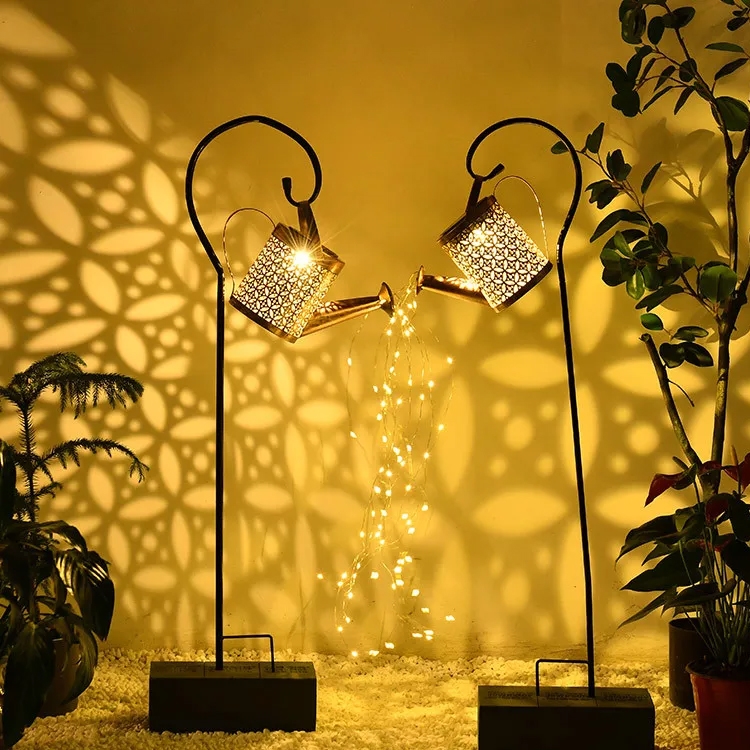 Lampa solarna ogrodowa Konewka +  Drucik