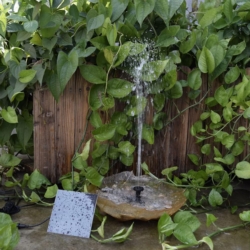 Fontanna solarna ogrodowa do oczka + Filtr