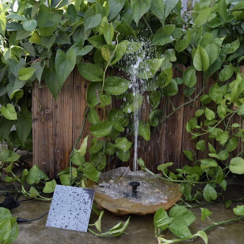 Fontanna solarna ogrodowa do oczka + Filtr