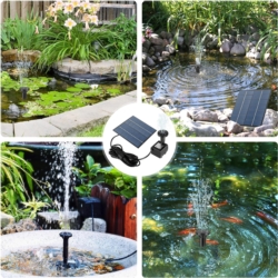 Fontanna solarna ogrodowa do oczka + Filtr