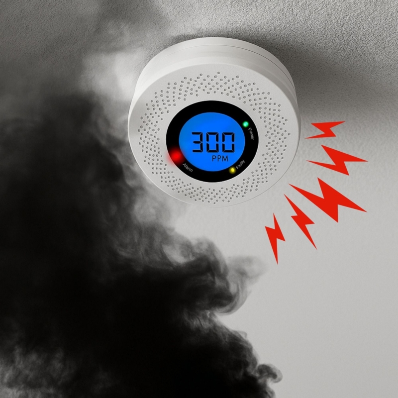 Czujnik czadu, tlenku węgla bezprzewodowy