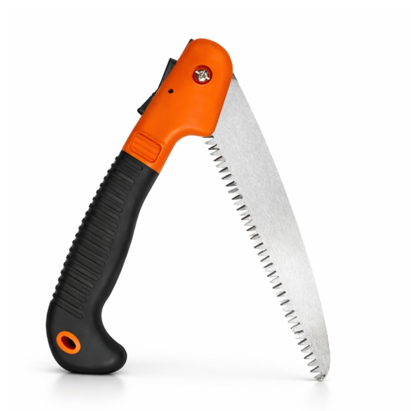 Piła ręczna do cięcia gałęzi i drewna prosta, składana gałęziówka 18cm