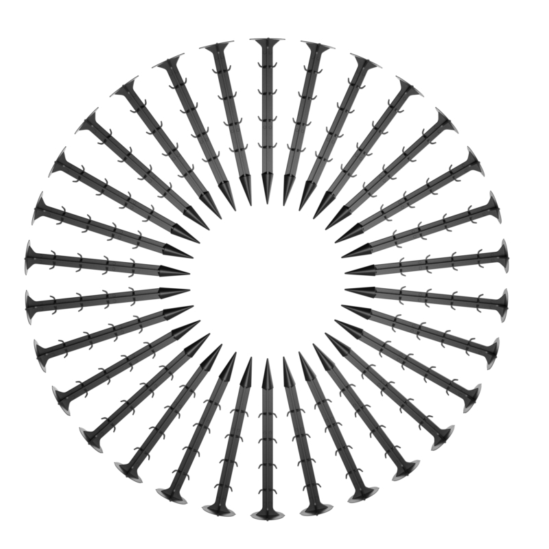 Agrowłóknina wiosenna ściółkująca na chwasty czarna 70g/m2 1,1x50cm + 50 Szpilek