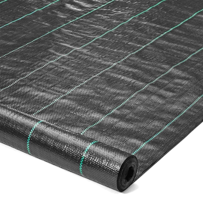 Agrowłóknina wiosenna ściółkująca na chwasty czarna 70g/m2 0,8x50m + 50 Szpilek