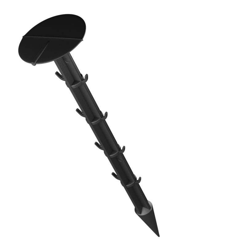 Agrowłóknina wiosenna ściółkująca na chwasty czarna 70g/m2 0,8x100m + 100 Szpilek