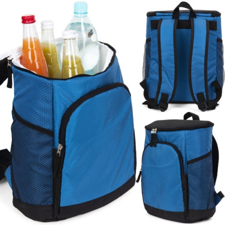 Plecak terminczy turystyczny na piknik, na plażę Niebieski 15L