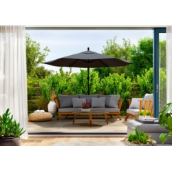 Parasol ogrodowy na wysięgniku składany 300cm Szary + Pokrowiec