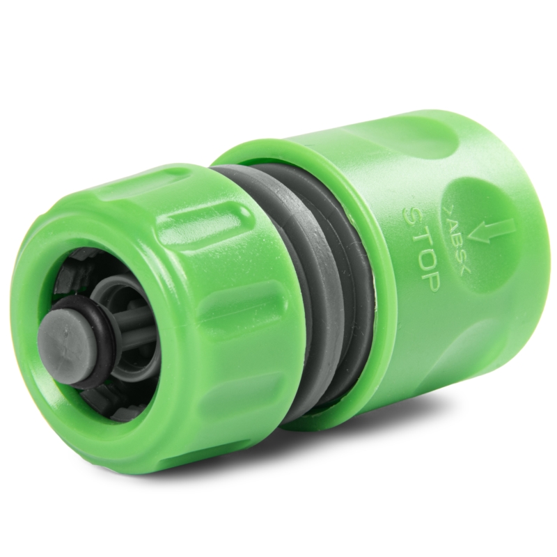 Szybkozłącze na wąż ogrodowy 1/2" z blokadą przepływu wody ANTI-SPLASH