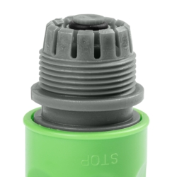 Szybkozłącze na wąż ogrodowy 1/2" z blokadą przepływu wody ANTI-SPLASH