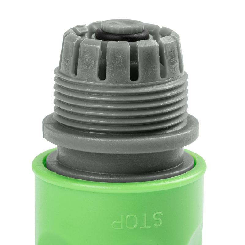 Szybkozłącze na wąż ogrodowy 1/2" z blokadą przepływu wody ANTI-SPLASH