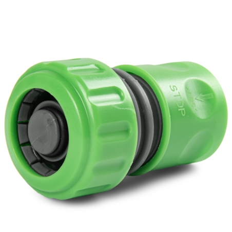 Szybkozłącze na wąż ogrodowy 3/4" z blokadą przepływu wody ANTI-SPLASH