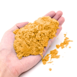 Piasek kinetyczny 3kg Pomarańczowy z pompowaną piaskownicą + Foremki i Pompka